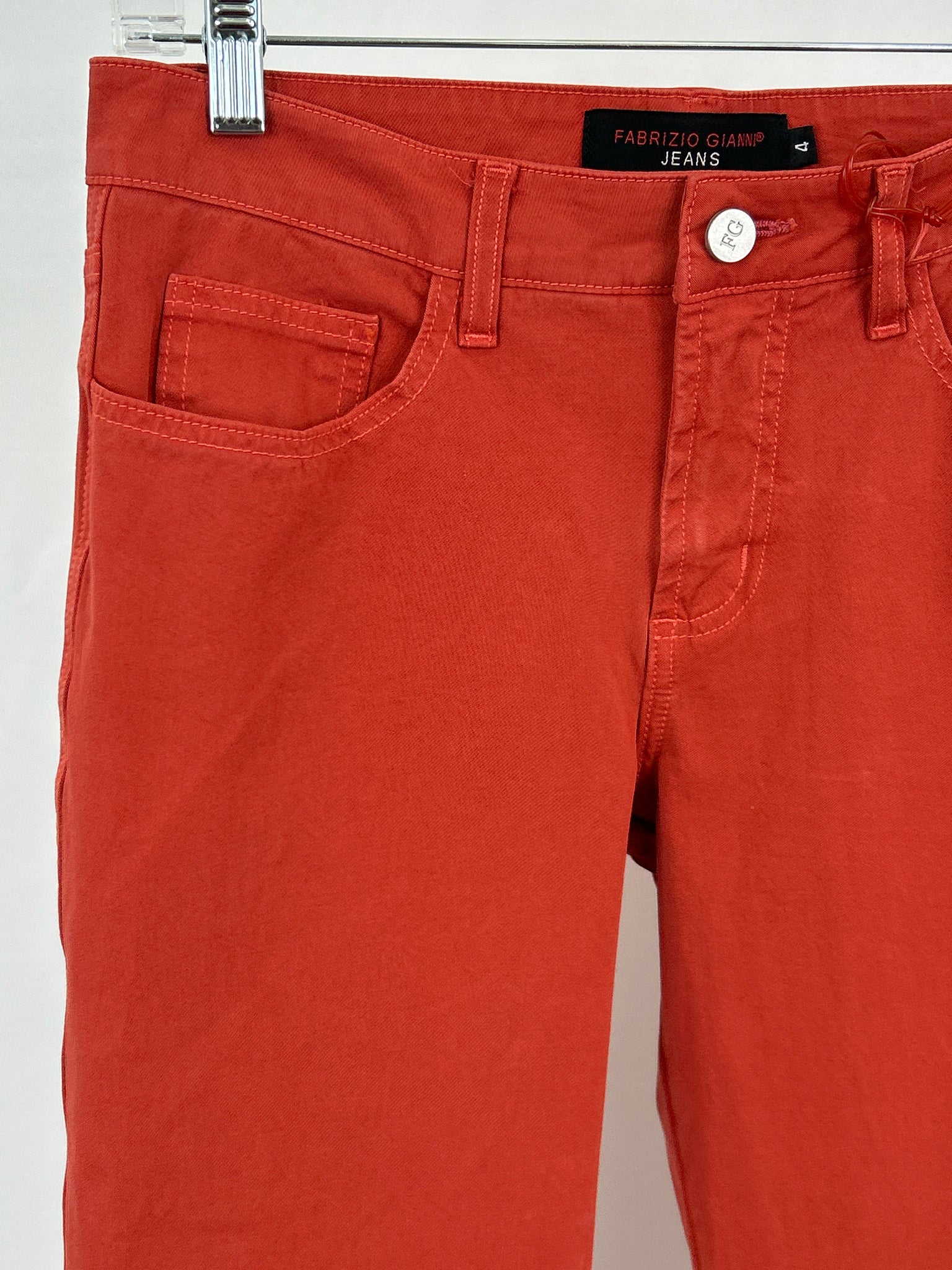 FABRIZIO GIANNI Size 4 BRICK Women jeans