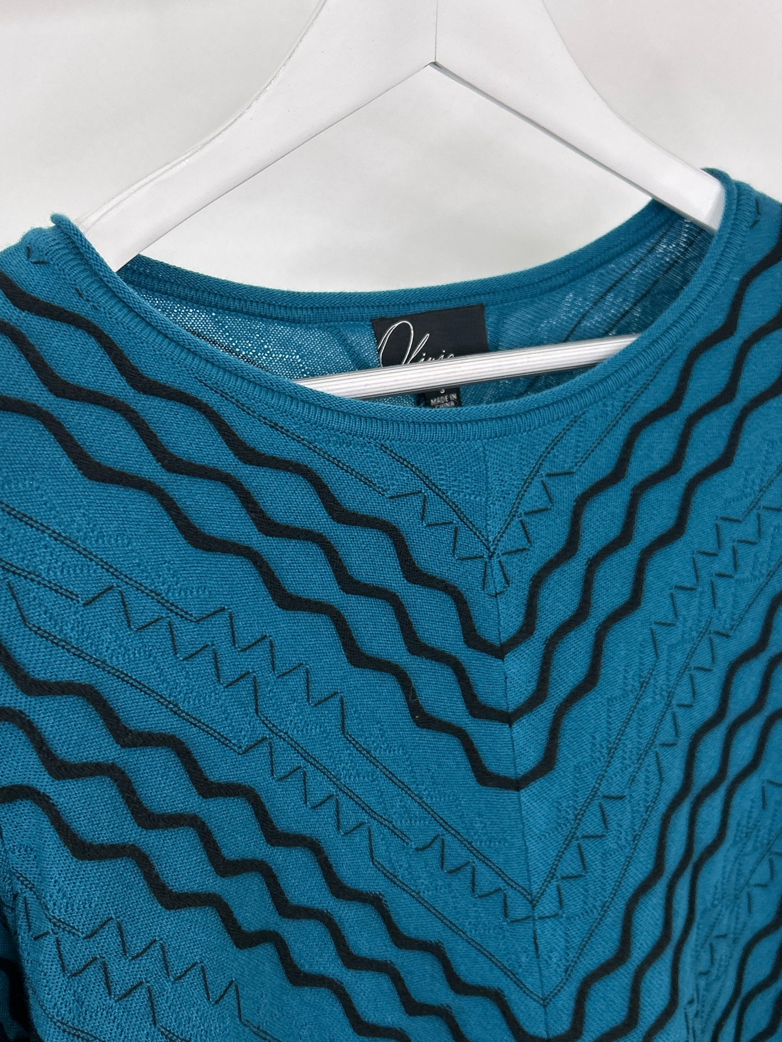 OLIVIA BY HABITAT CLOTHES Size S Teal Women Sweater