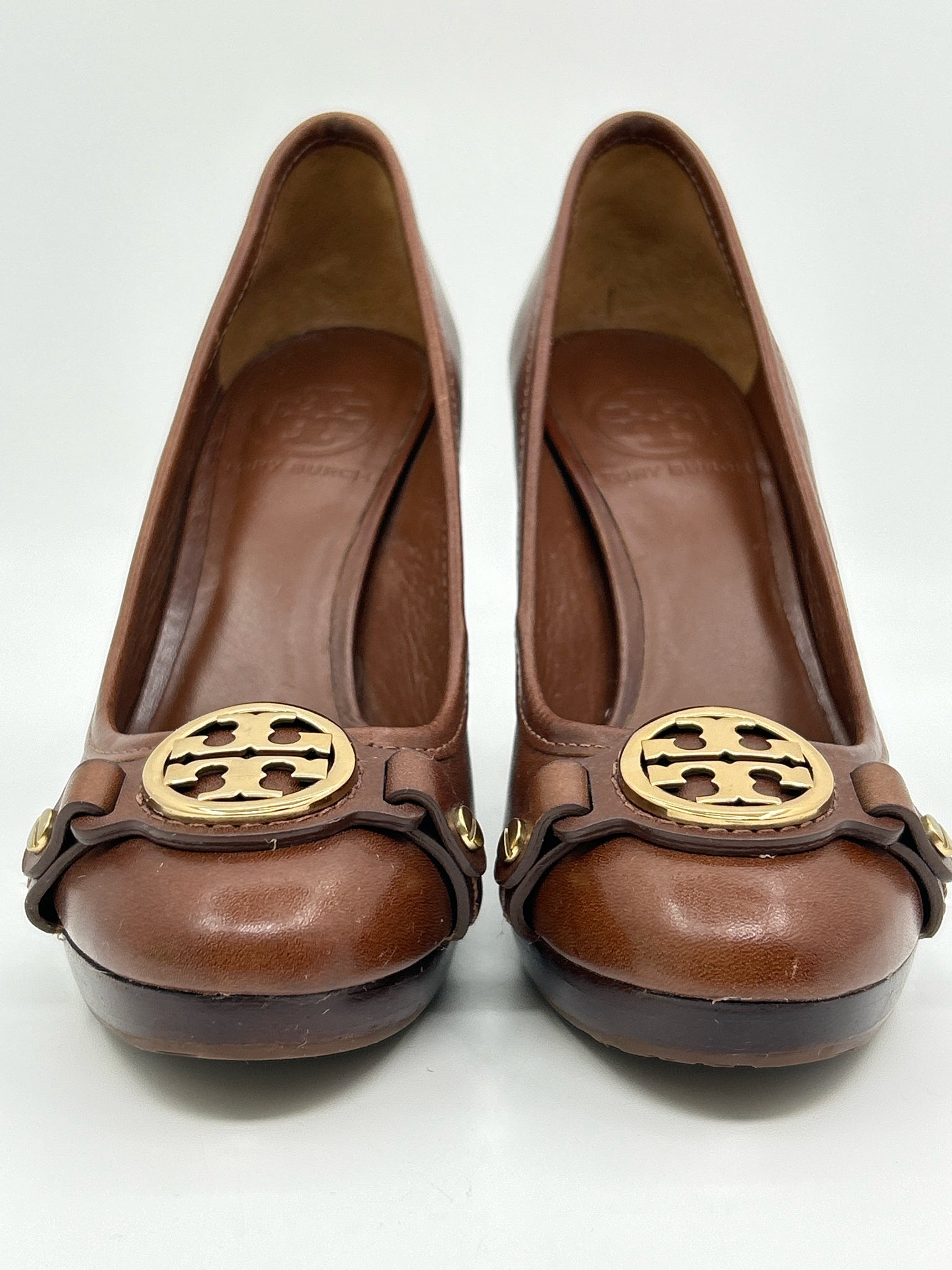 TORY BURCH Size 6M Brown Women Pumps