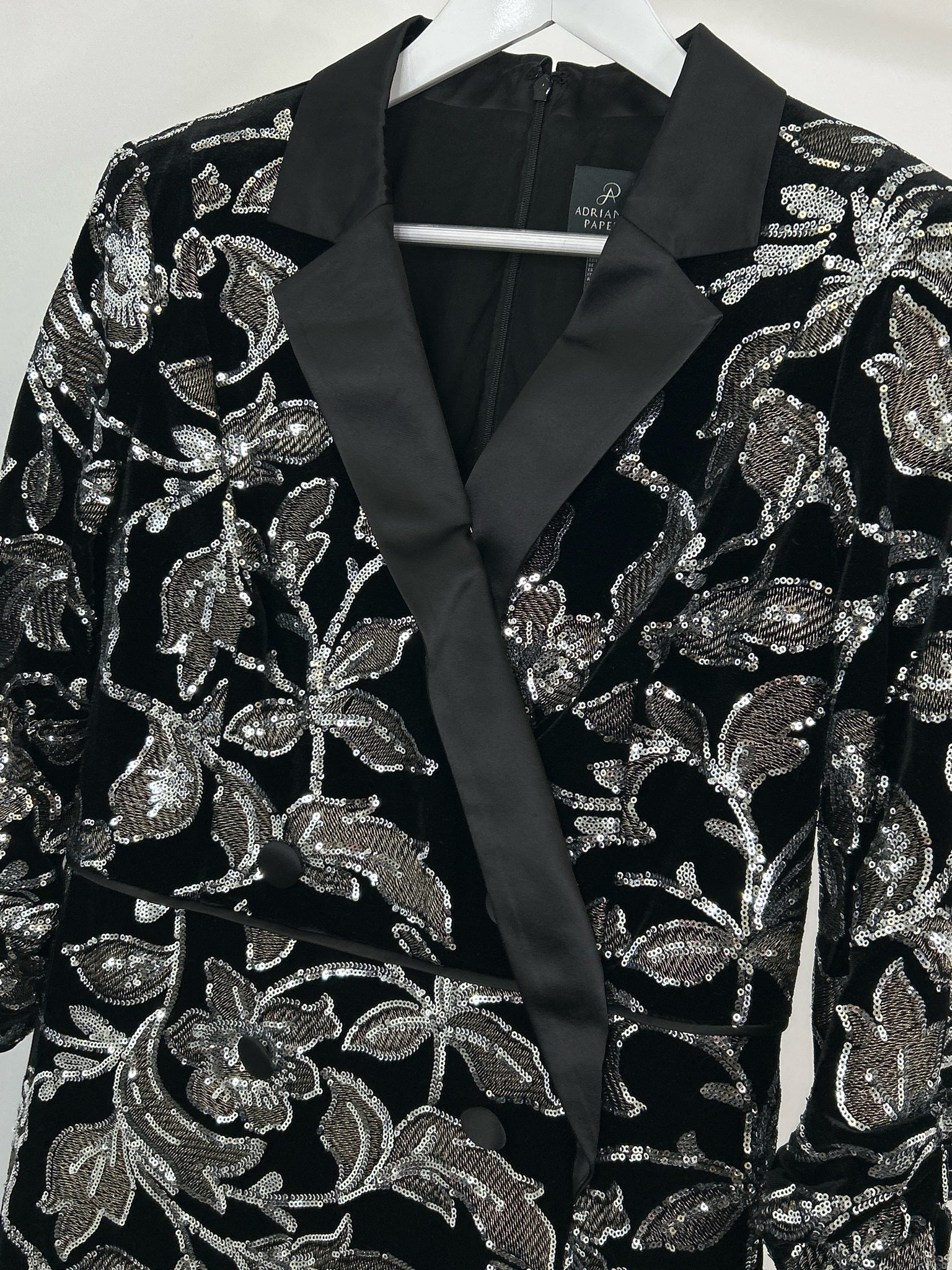 ADRIANNA PAPELL Size 14 Black Women Dress