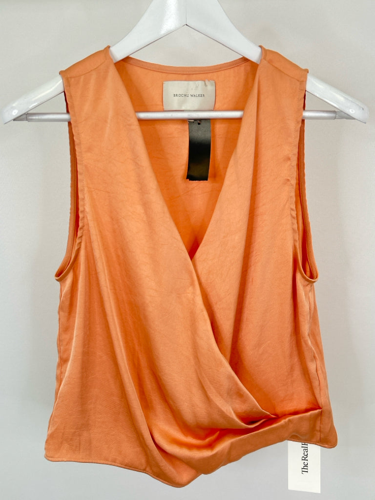 BROCHU WALKER Size M Peach Women's Top