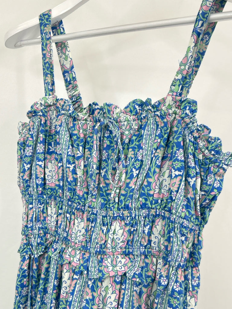 CHELSEA & THEODORE Size SP BLUE AND PINK Women's Dress