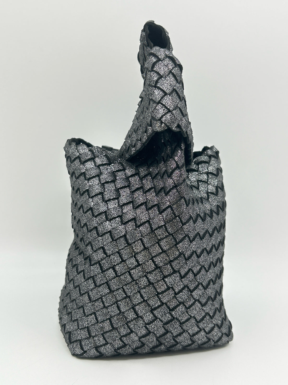 NAGHEDI Black Metallic Women Purse