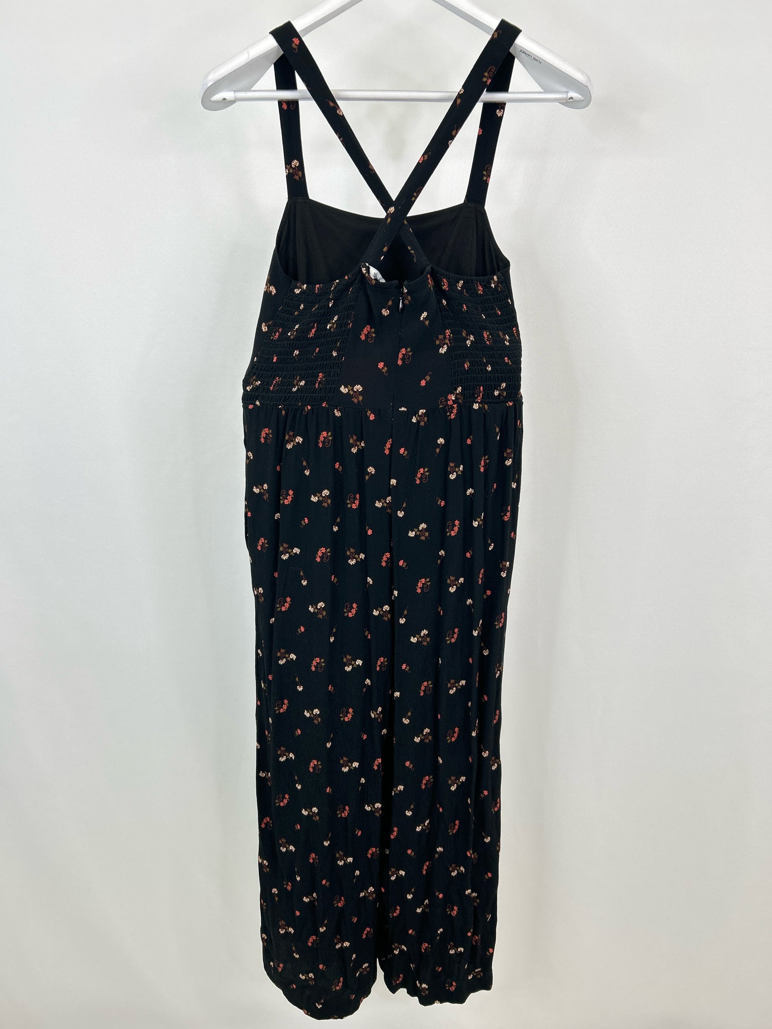 MADEWELL Size 0 Black Floral Women Jumpsuit