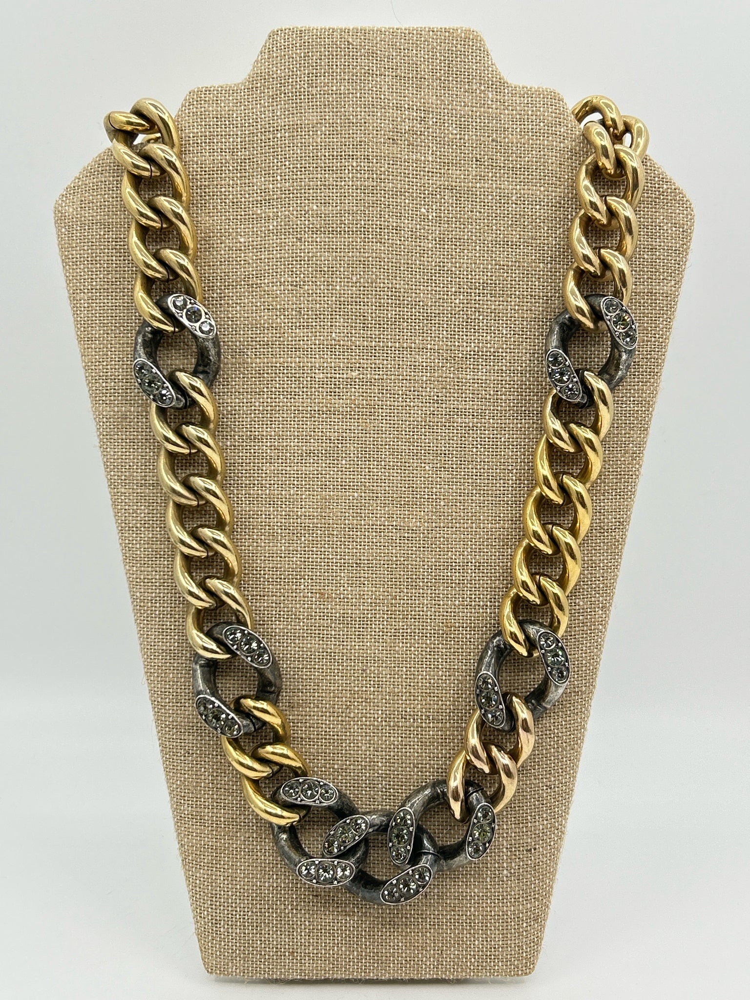 LANVIN Gold & Gunmetal Women's Necklace