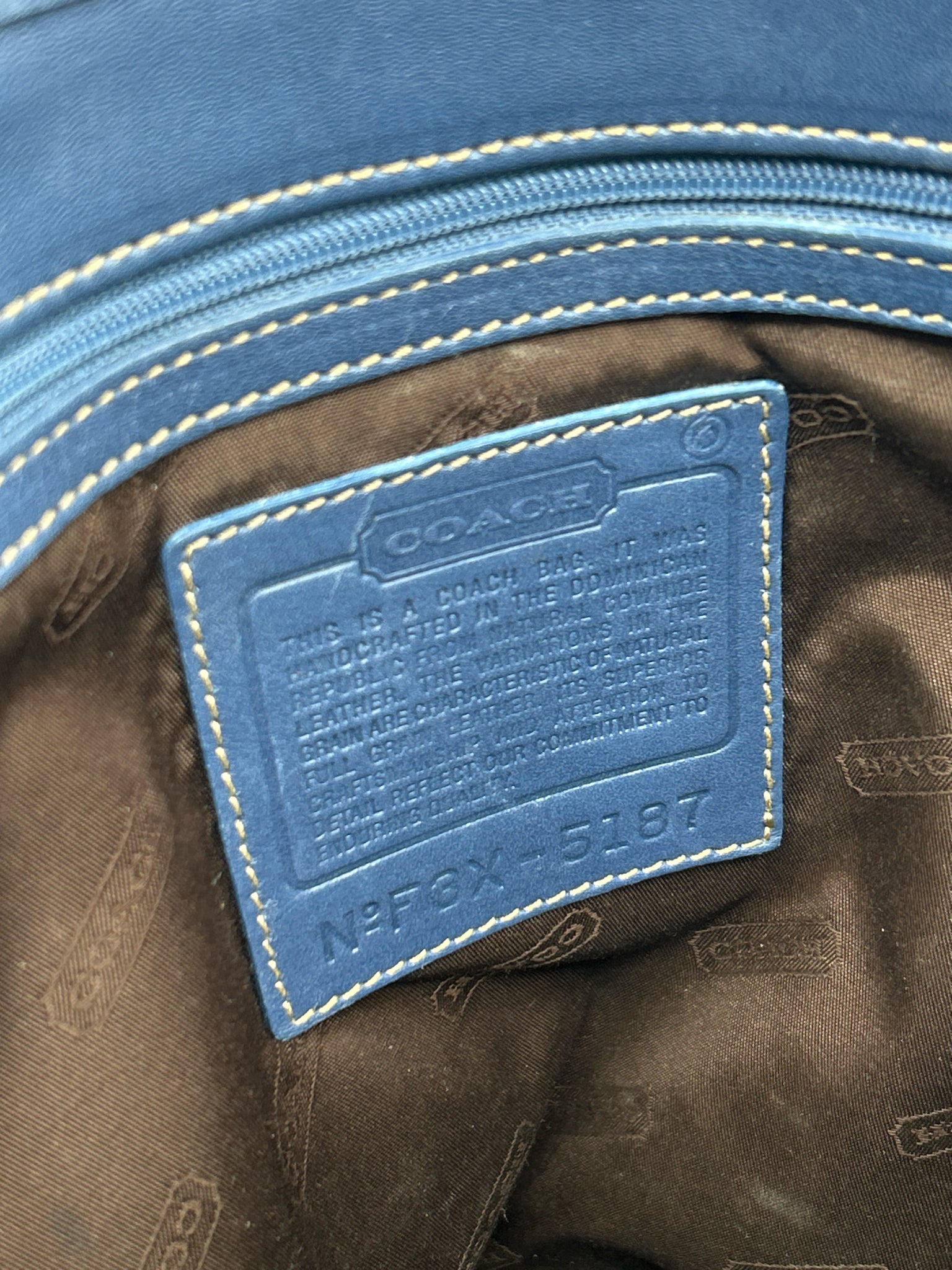 Coach Blue Women Tote