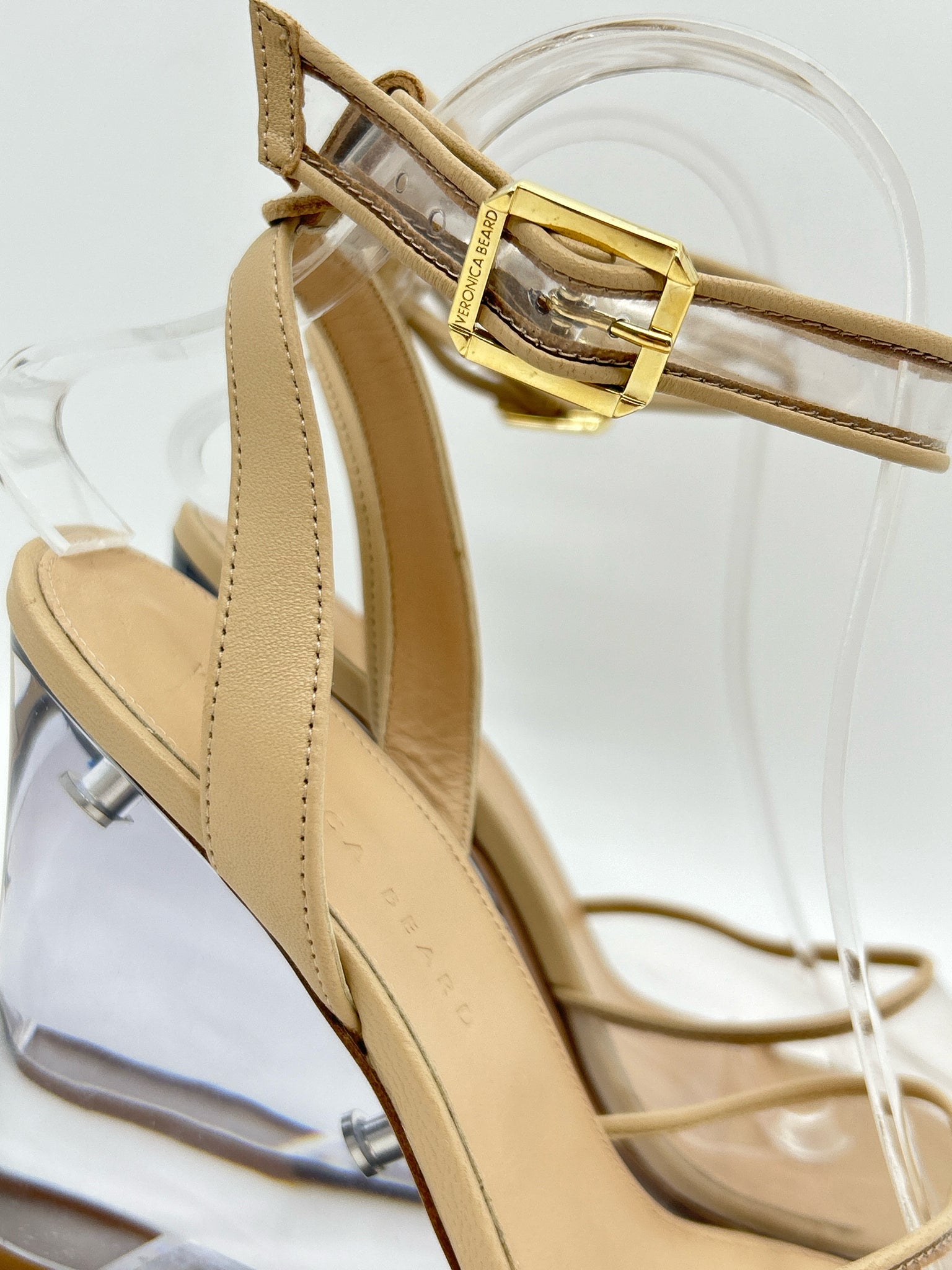 VERONICA BEARD Size 9M Clear and Nude Women Sandal