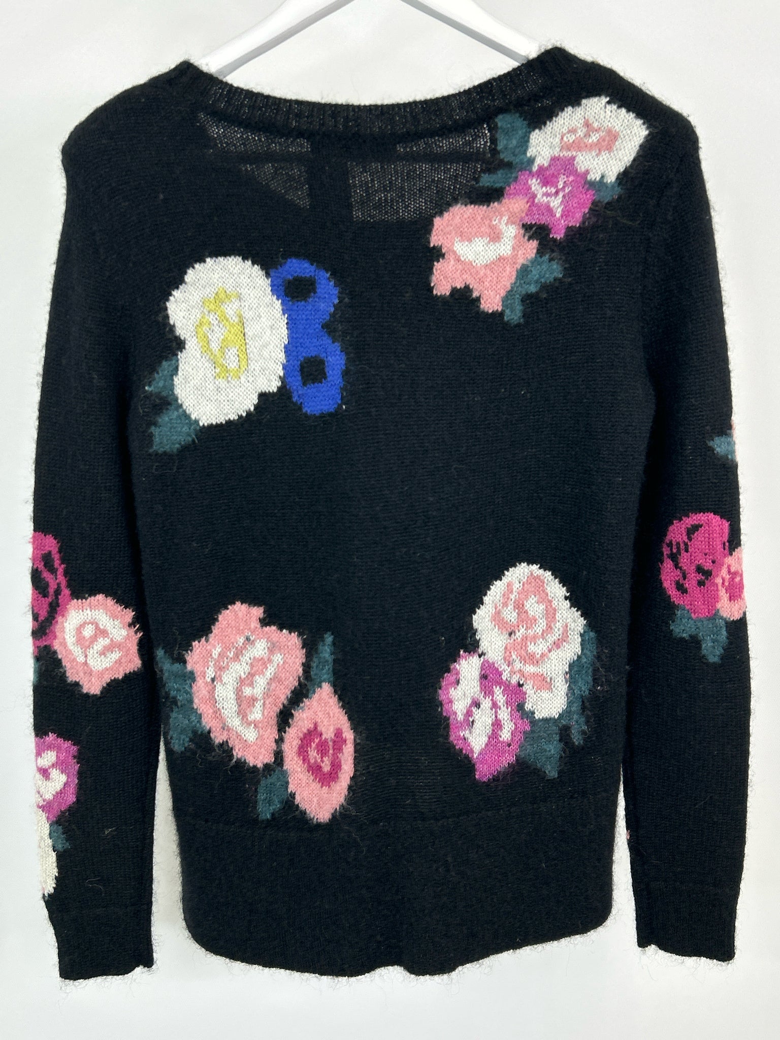 Adam Lippes Size S Black Print Women Sweater