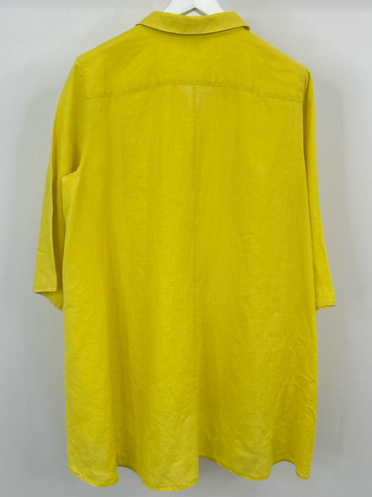 EILEEN FISHER Size XL Yellow Women's Tunic