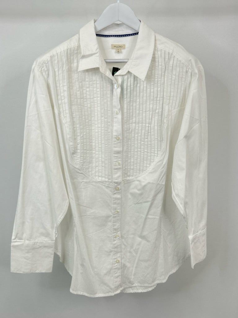 PILCRO Women Size 1X White Shirt