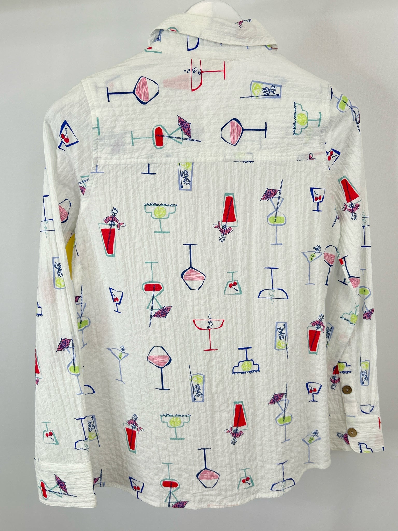 Escape by Habitat Clothes Size S White Print Women Shirt