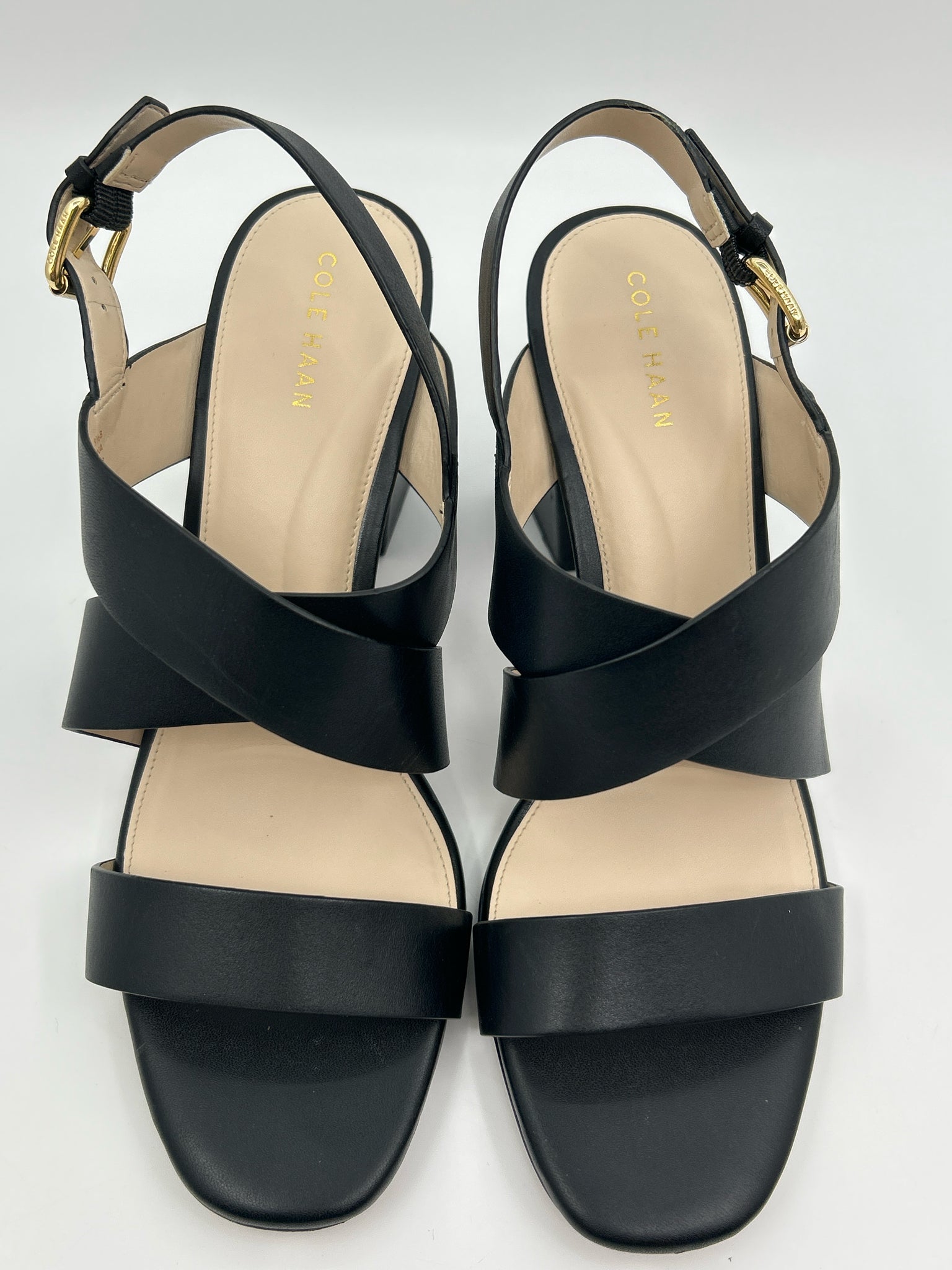 COLE HAAN Size 9.5B Black Women Sandal