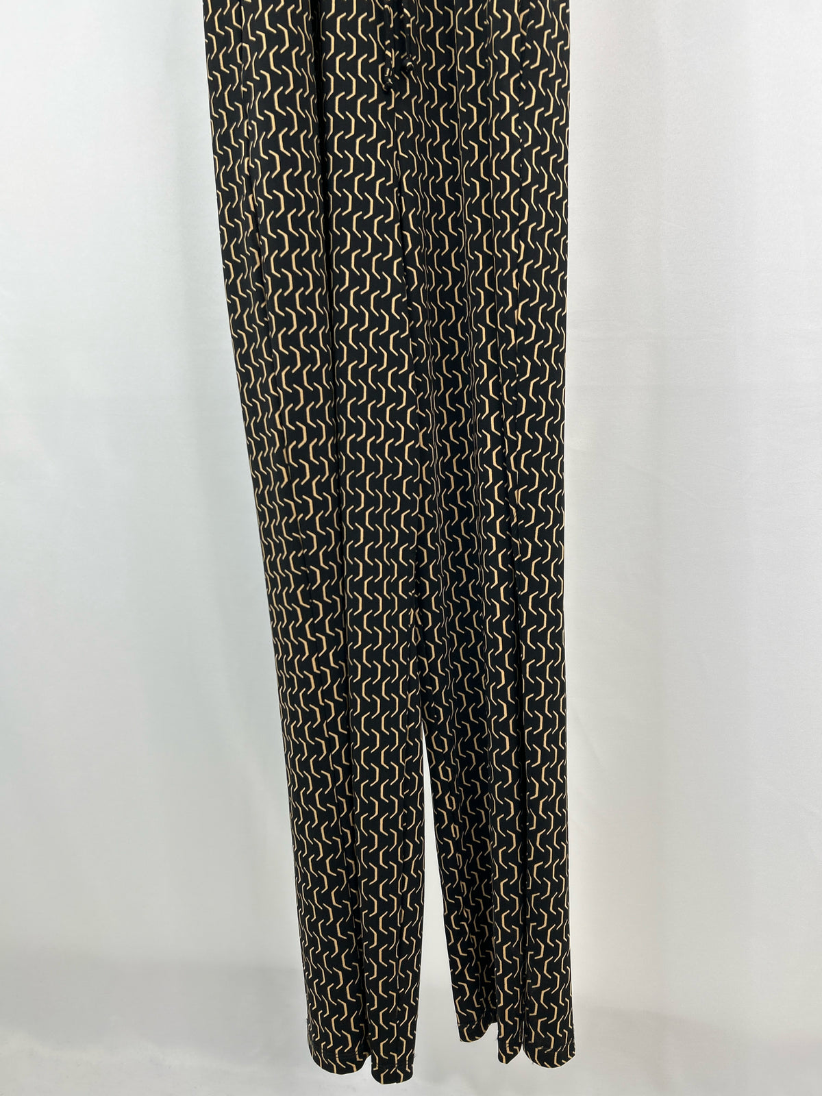 ENFOCUS STUDIO Size 14 Black Print Women Jumpsuit