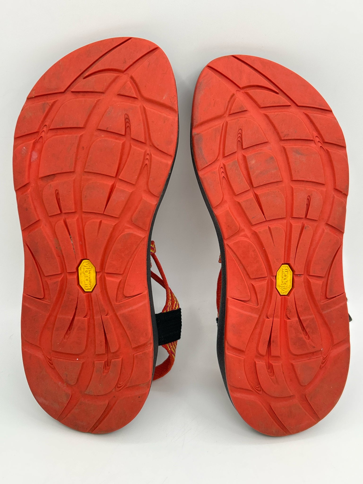 CHACO Size 8/8.5 ORANGE & BLACK Women Sandal