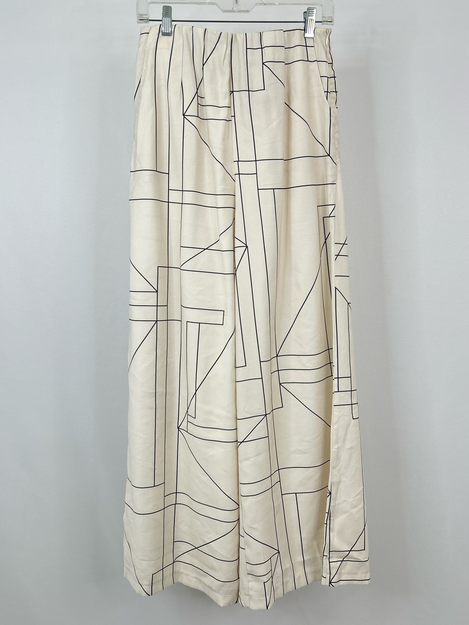 BENAAR Los Angeles Size M Cream Print Women Pants
