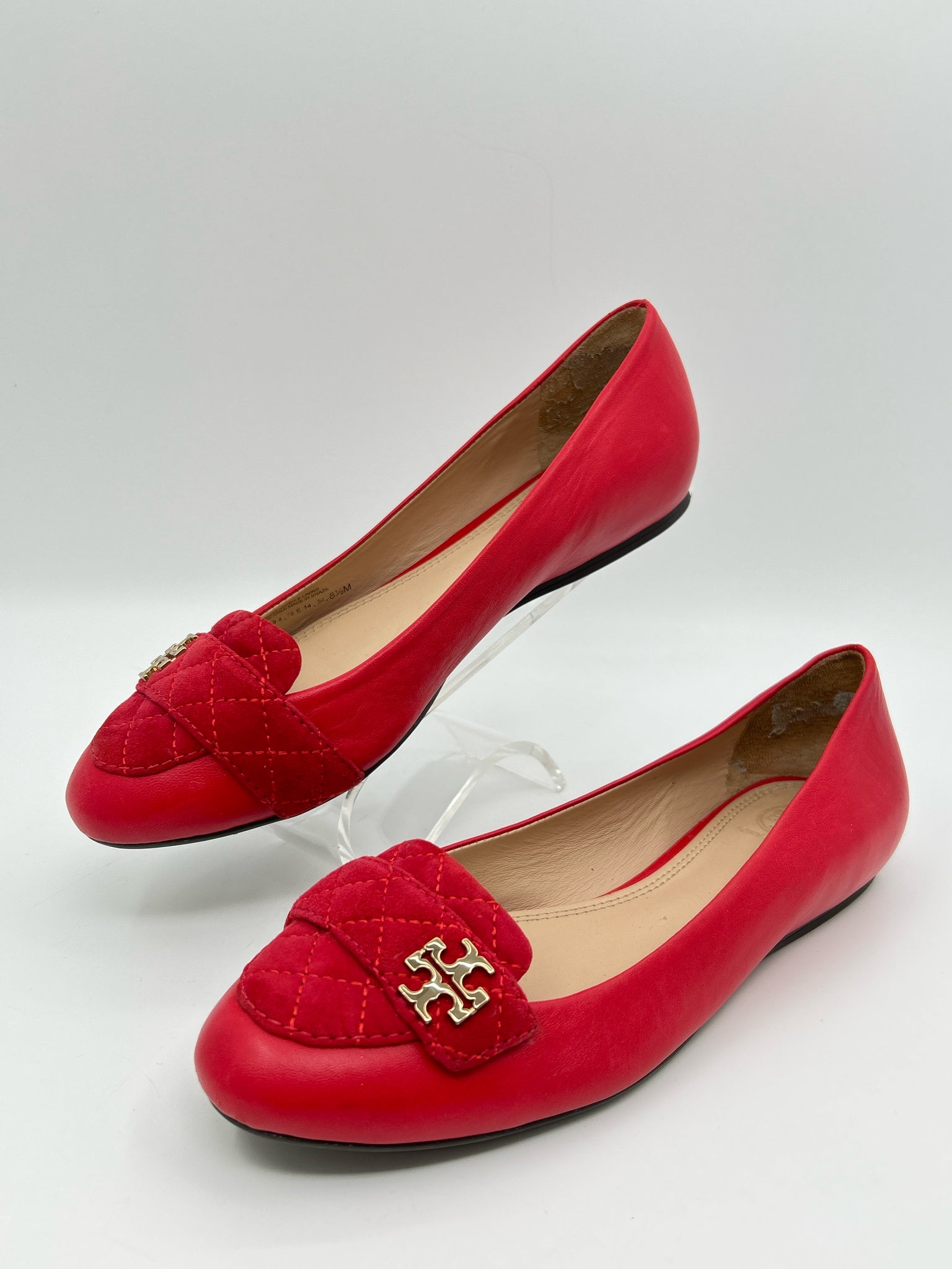 TORY BURCH Size 8.5M Red Women Flats