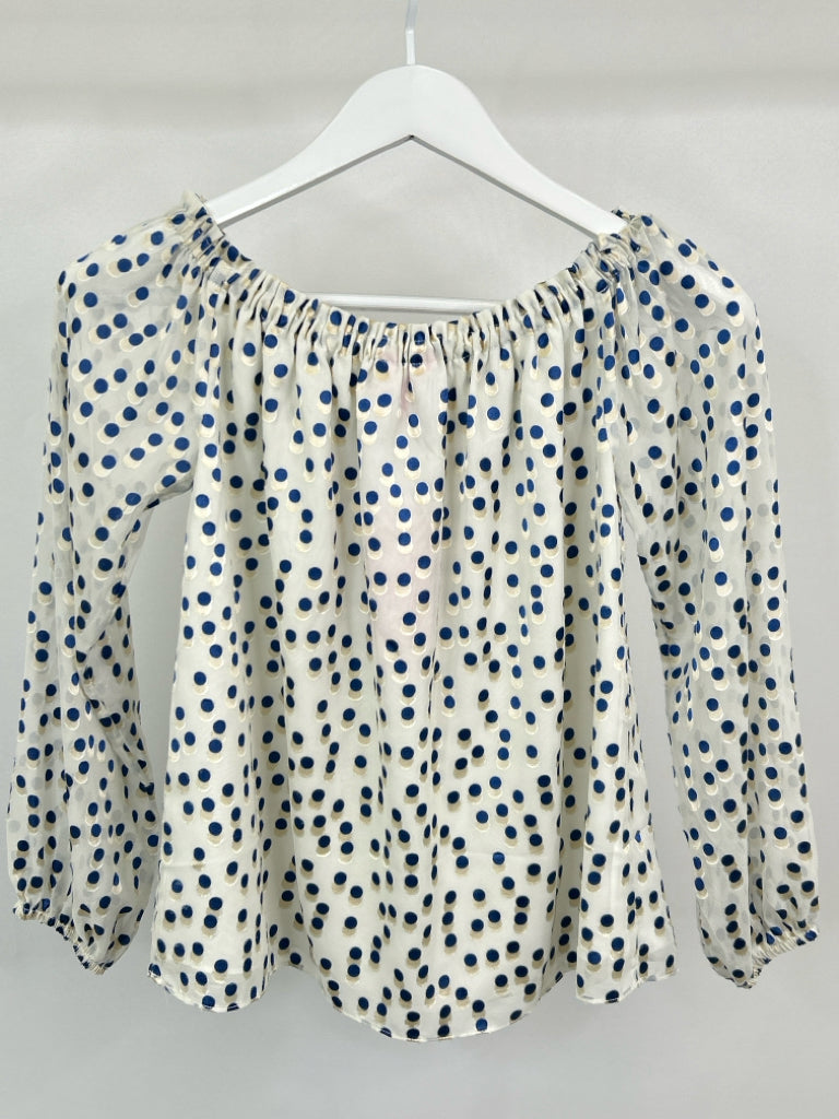 LILLY PULITZER Women Size S White Print Top