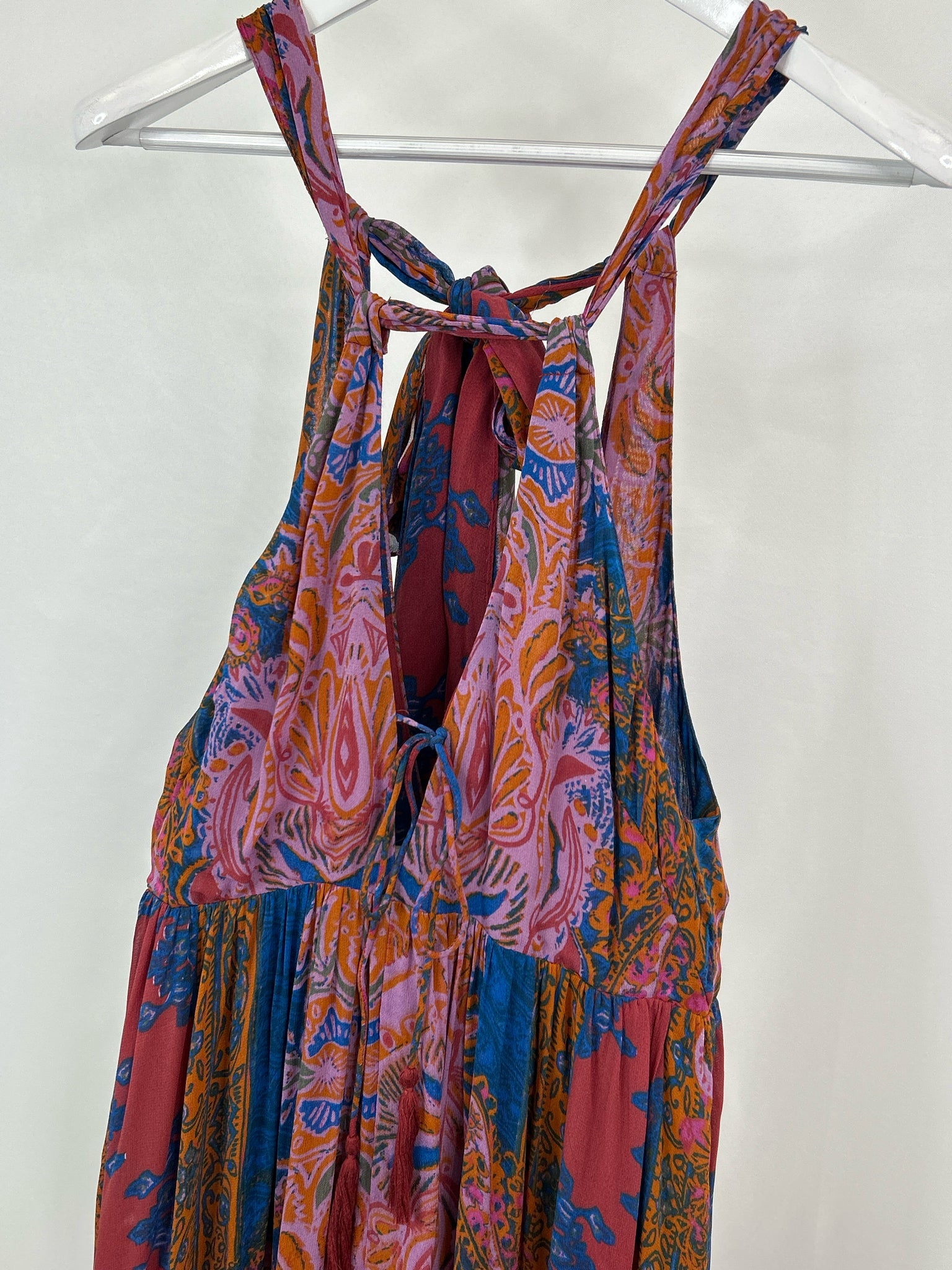 FREE PEOPLE Size 6 Lilac and Blue Women Dress