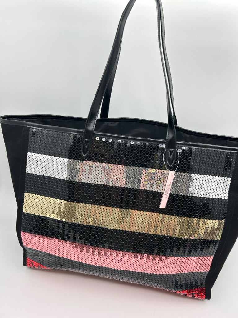 VICTORIA'S SECRET Black Print Tote