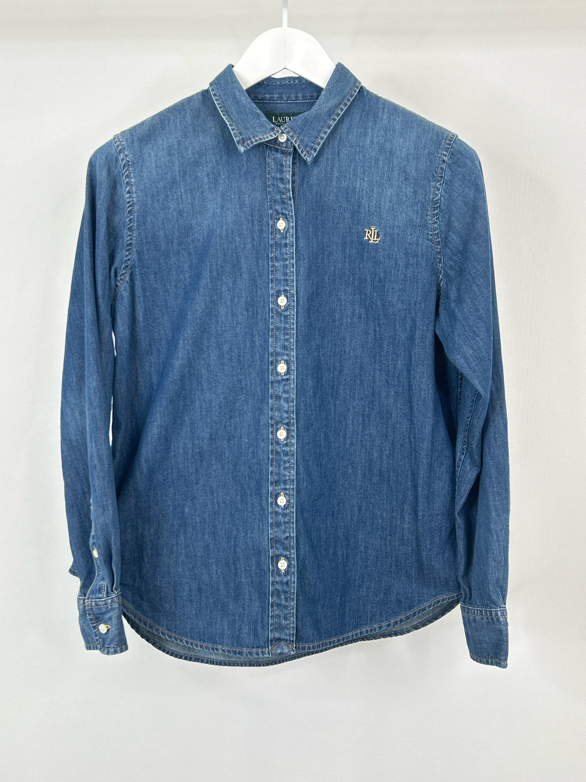 Lauren Ralph Lauren Size L BLUE DENIM Women Shirt