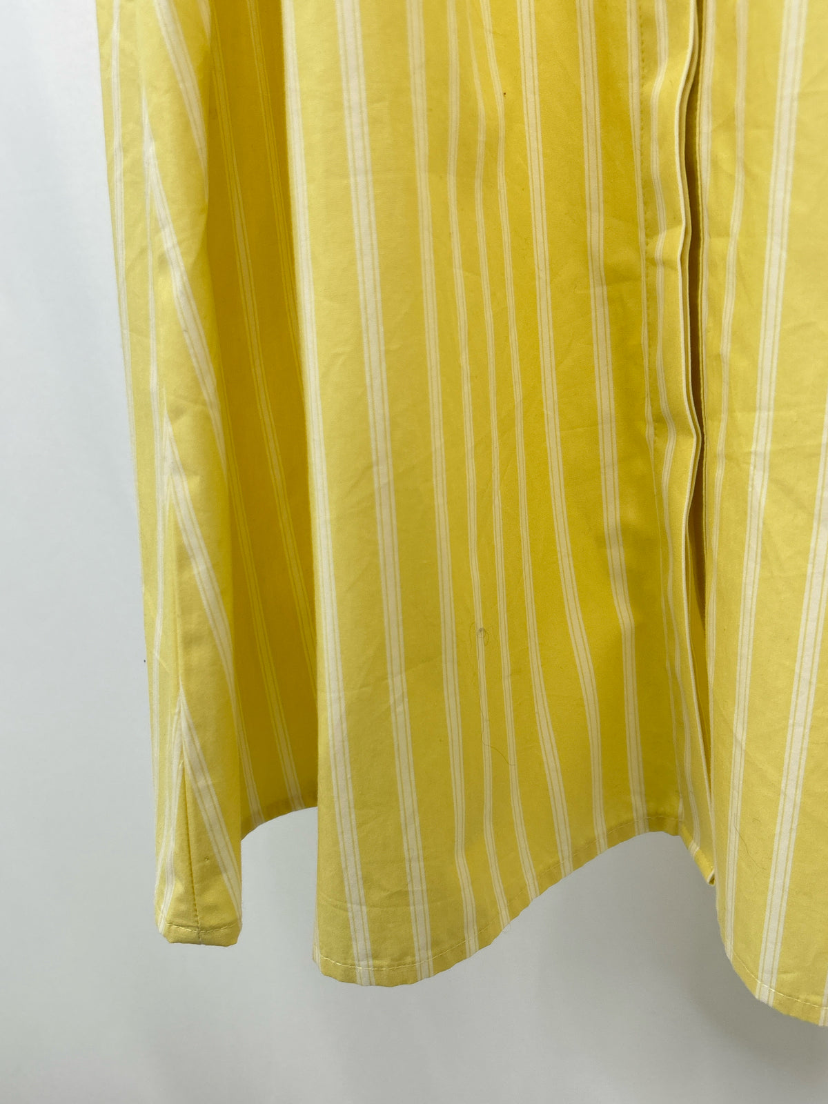 BANANA REPUBLIC Size M Yellow Striped Women Dress