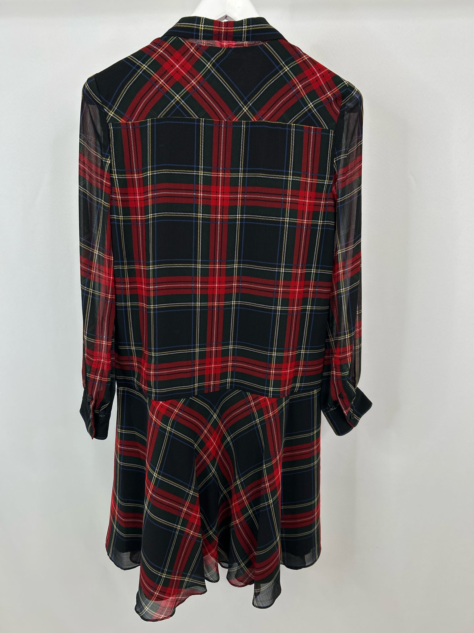 Lauren Ralph Lauren Size 6 Red Plaid Women Dress