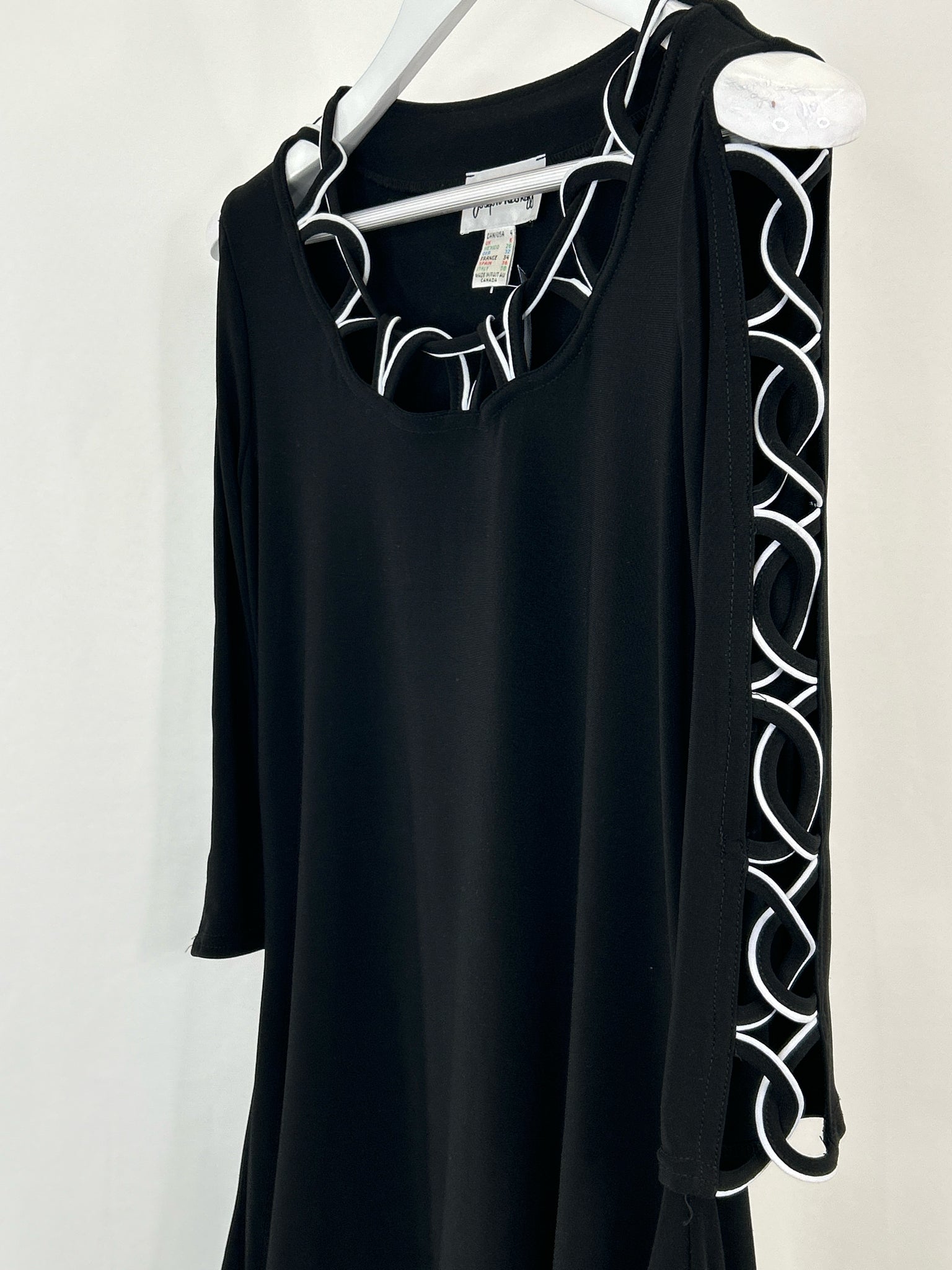 JOSEPH RIBKOFF Size 4 Black Women Tunic