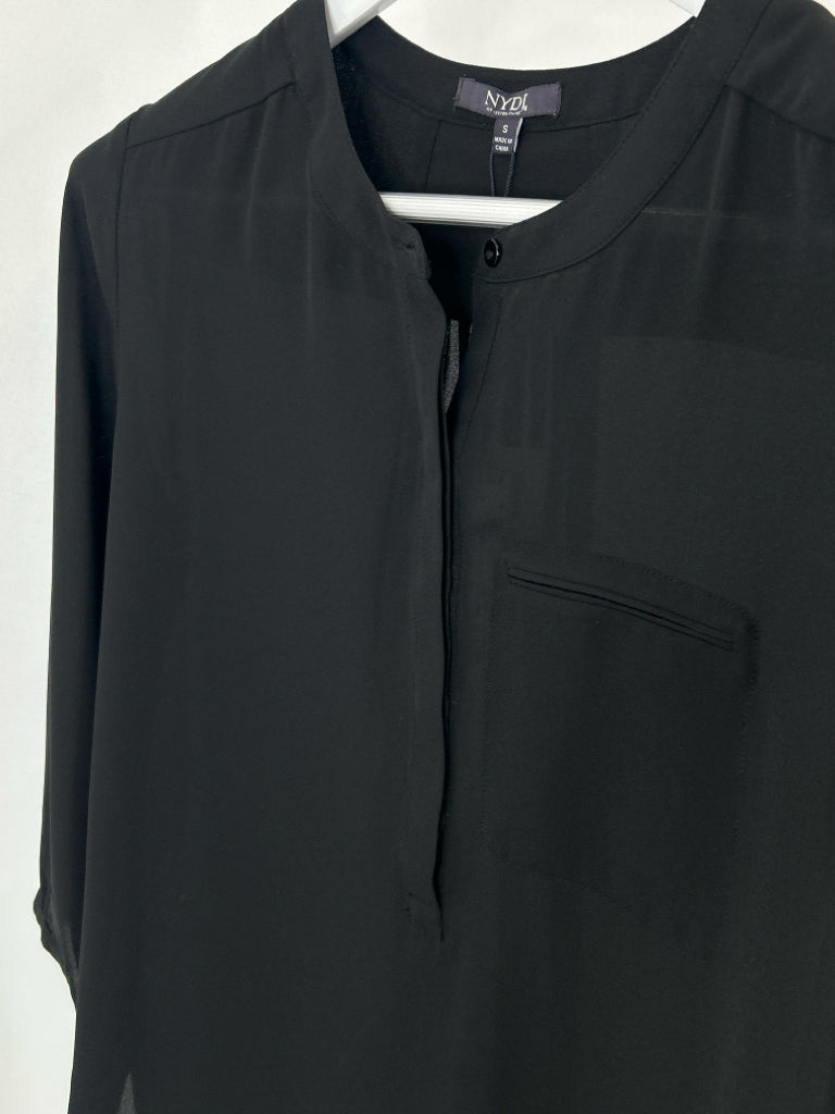 NYDJ Size S Black Blouse