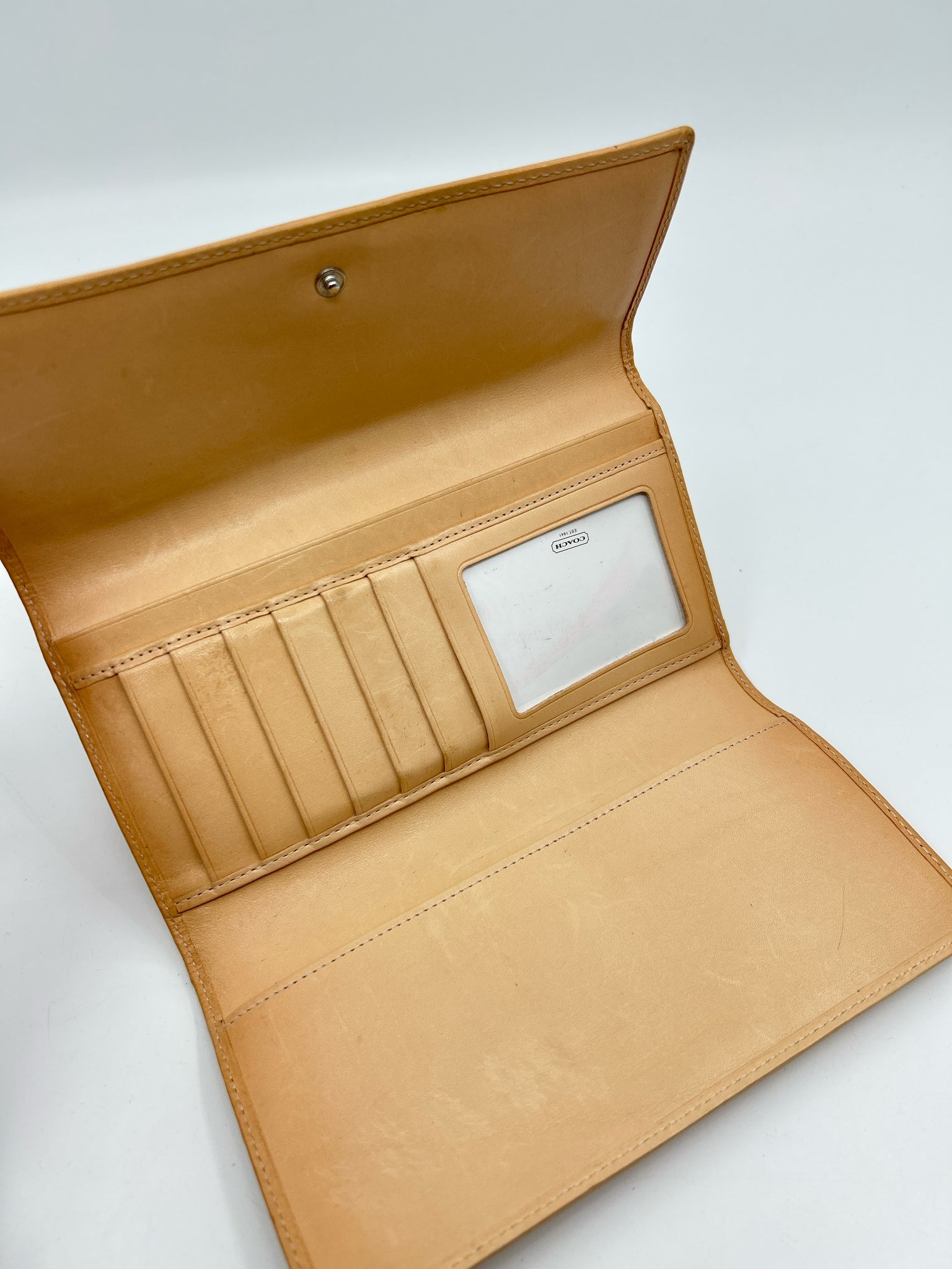 COACH Brown Print Women Wallet