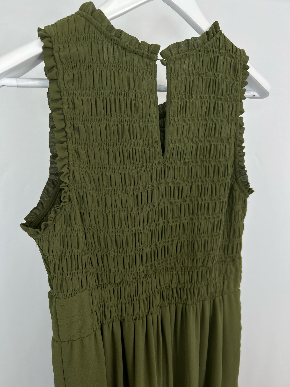 ANTHROPOLOGIE Size M ARMY GREEN Women Dress