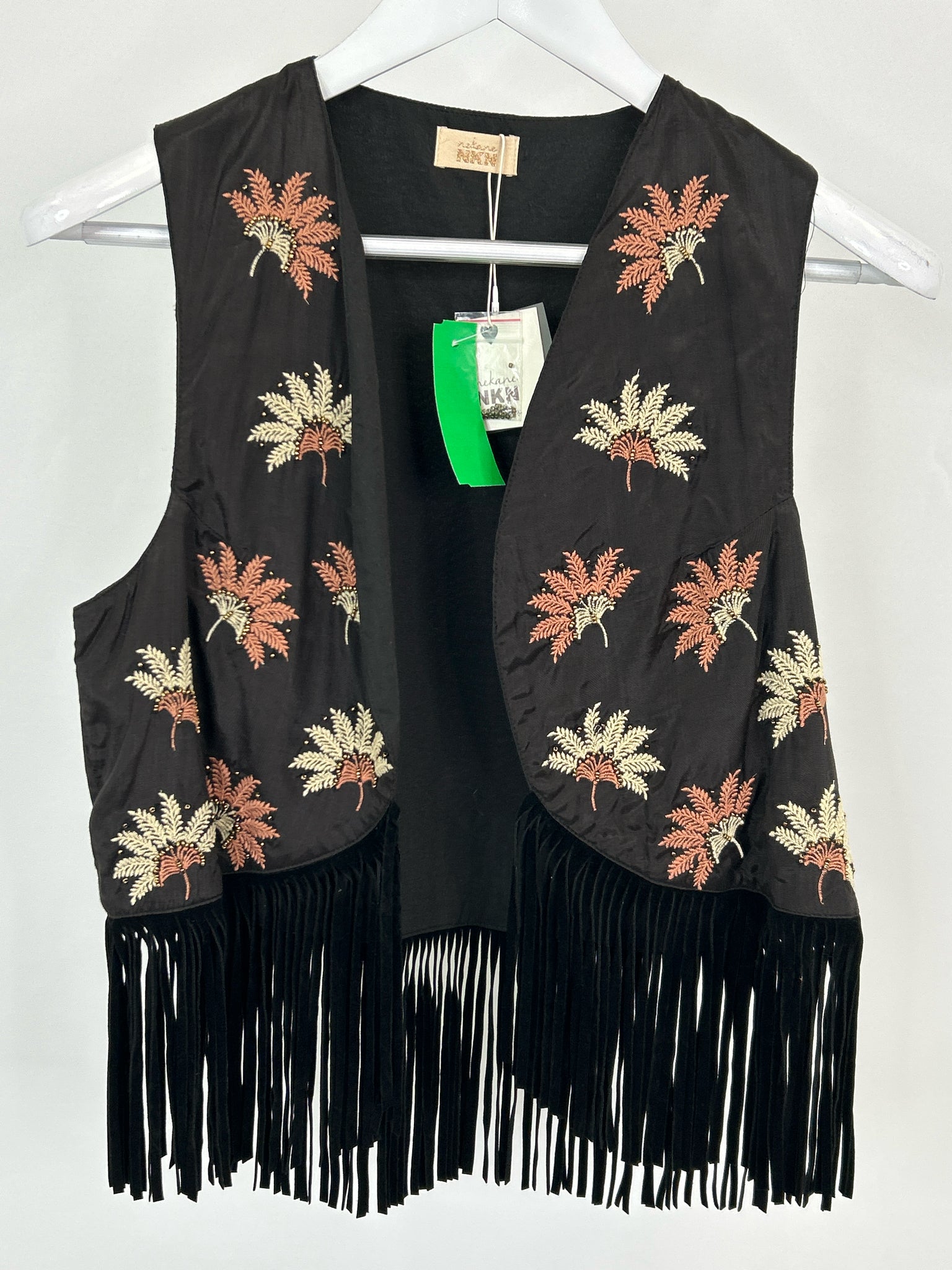 NEKANE NKN Size M Black Women Vest NWT