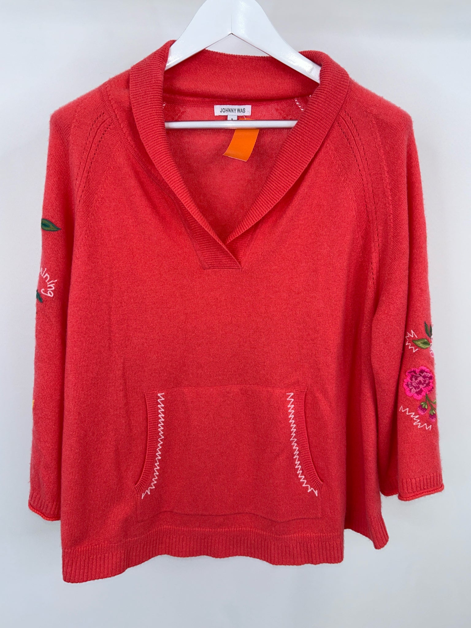 JOHNNY WAS Size S Coral Women Sweater