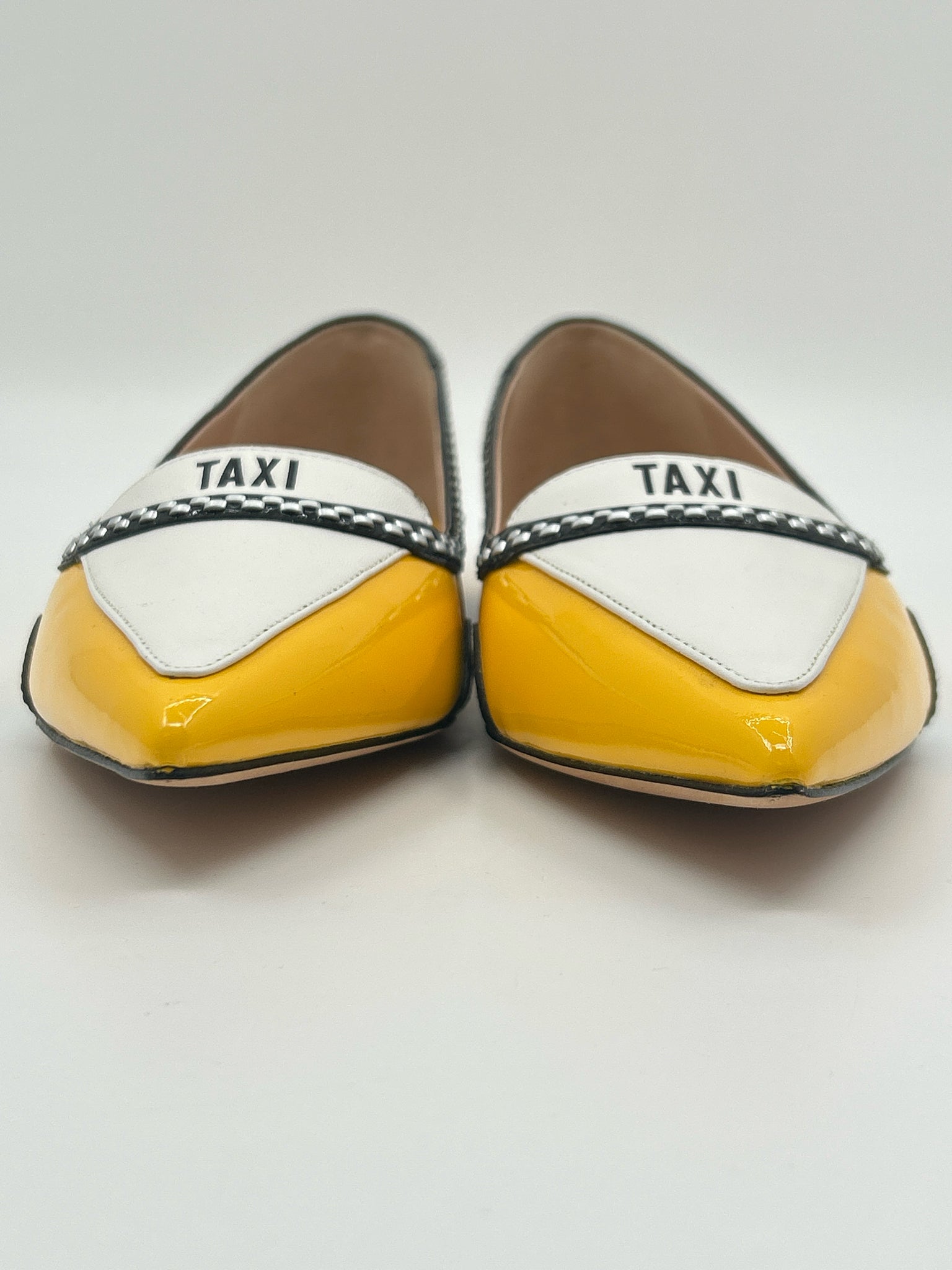 KATE SPADE Size 8B Yellow and White Women Flats