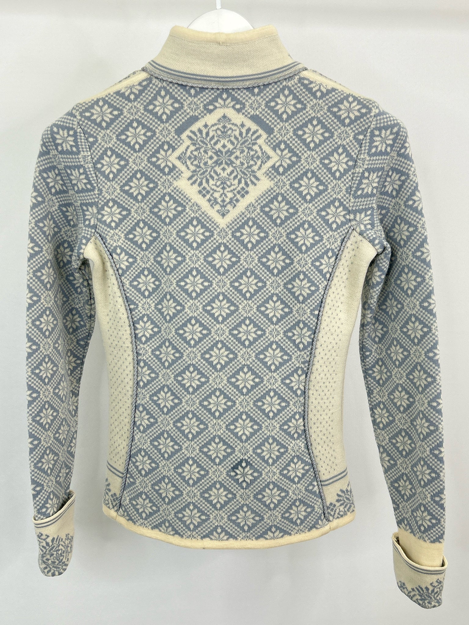 DALE OF NORWAY Size XS Blue and Ivory Women Cardigan