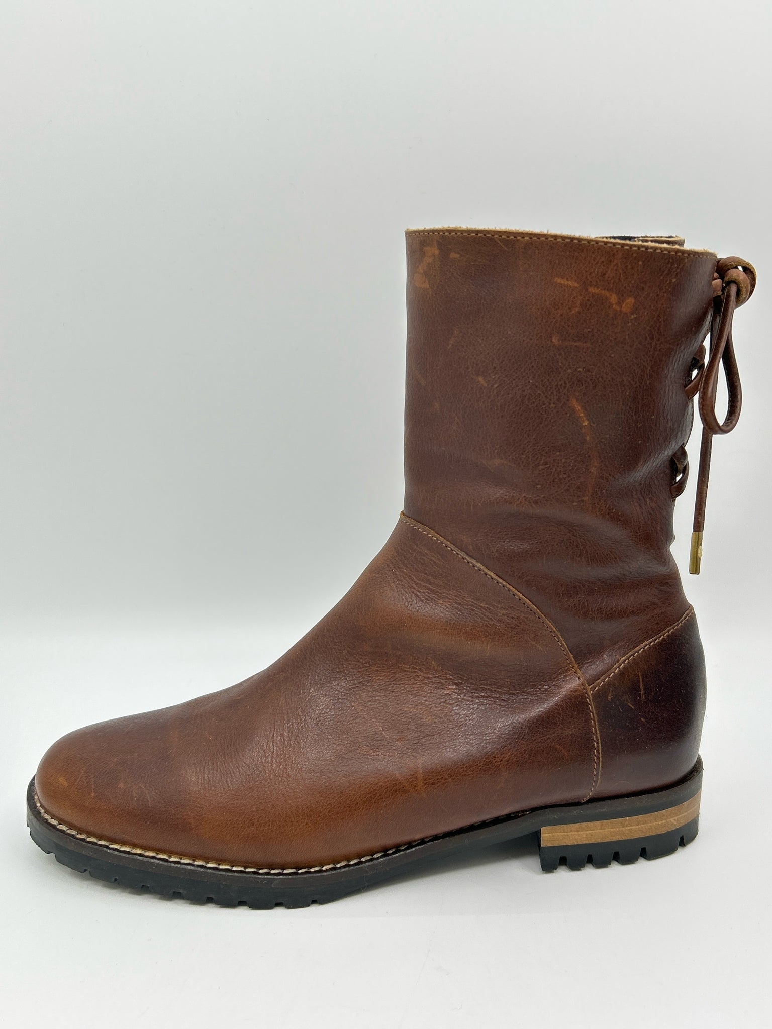 FABIANELLI Size 39 Brown Women Boots