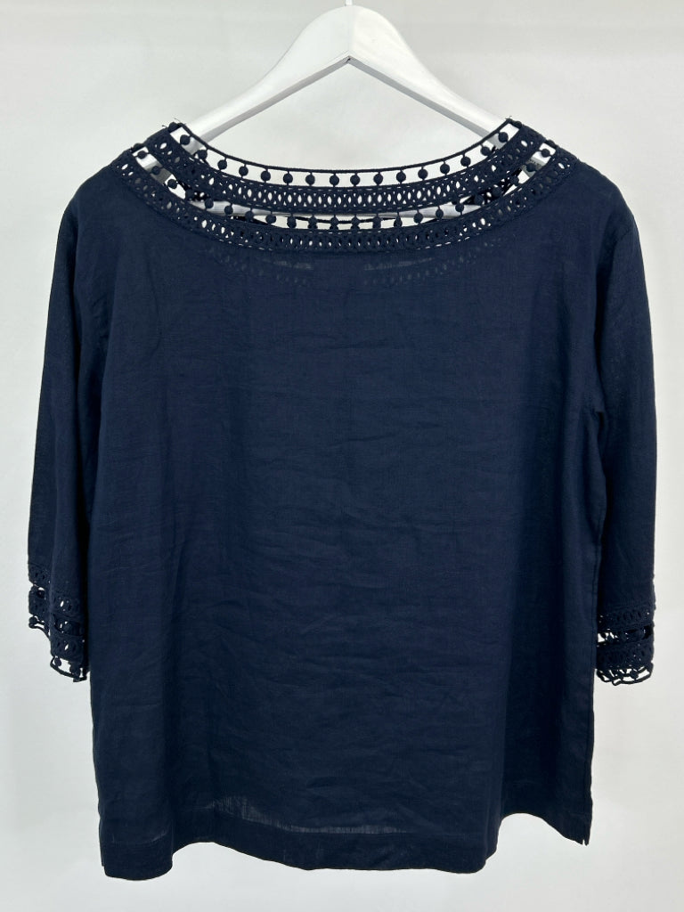 J JILL Size S Navy Women's Top NWT