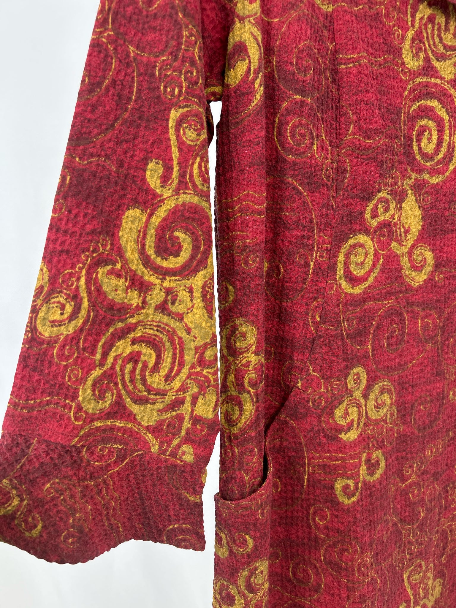 HABITAT Size S Wine and Gold Women Dress