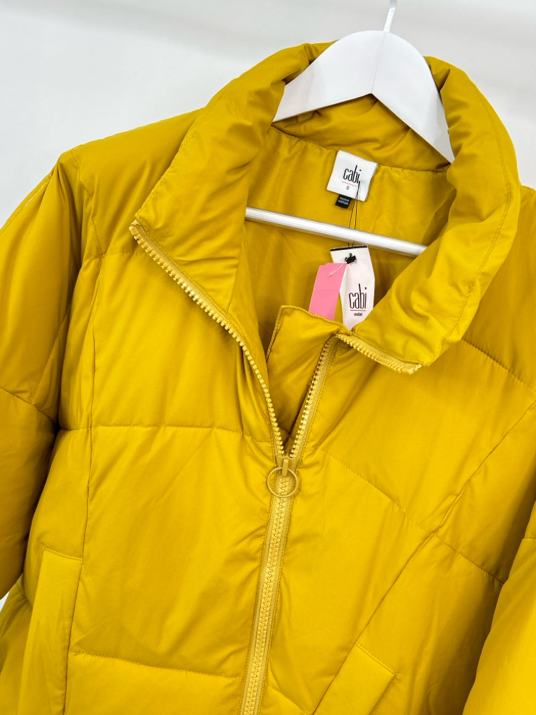 CABI Women Size S Yellow Coat