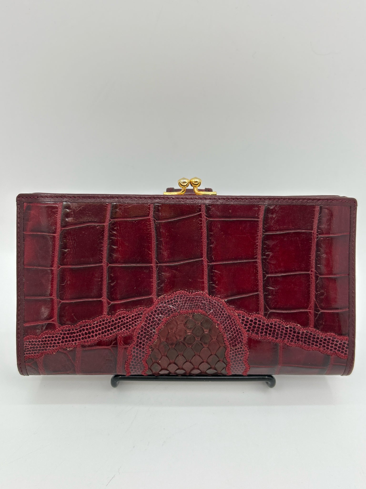 CARLOS FALCHI Burgundy Women Wallet