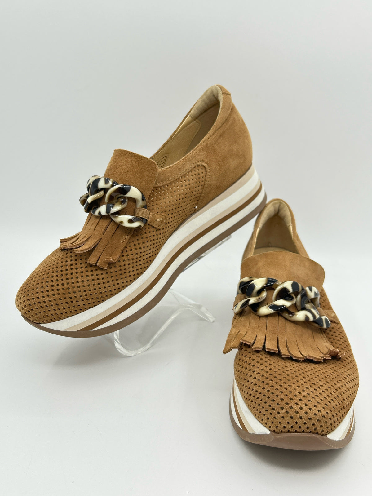 SOFTWAVES Size 10 Brown Women Sneakers