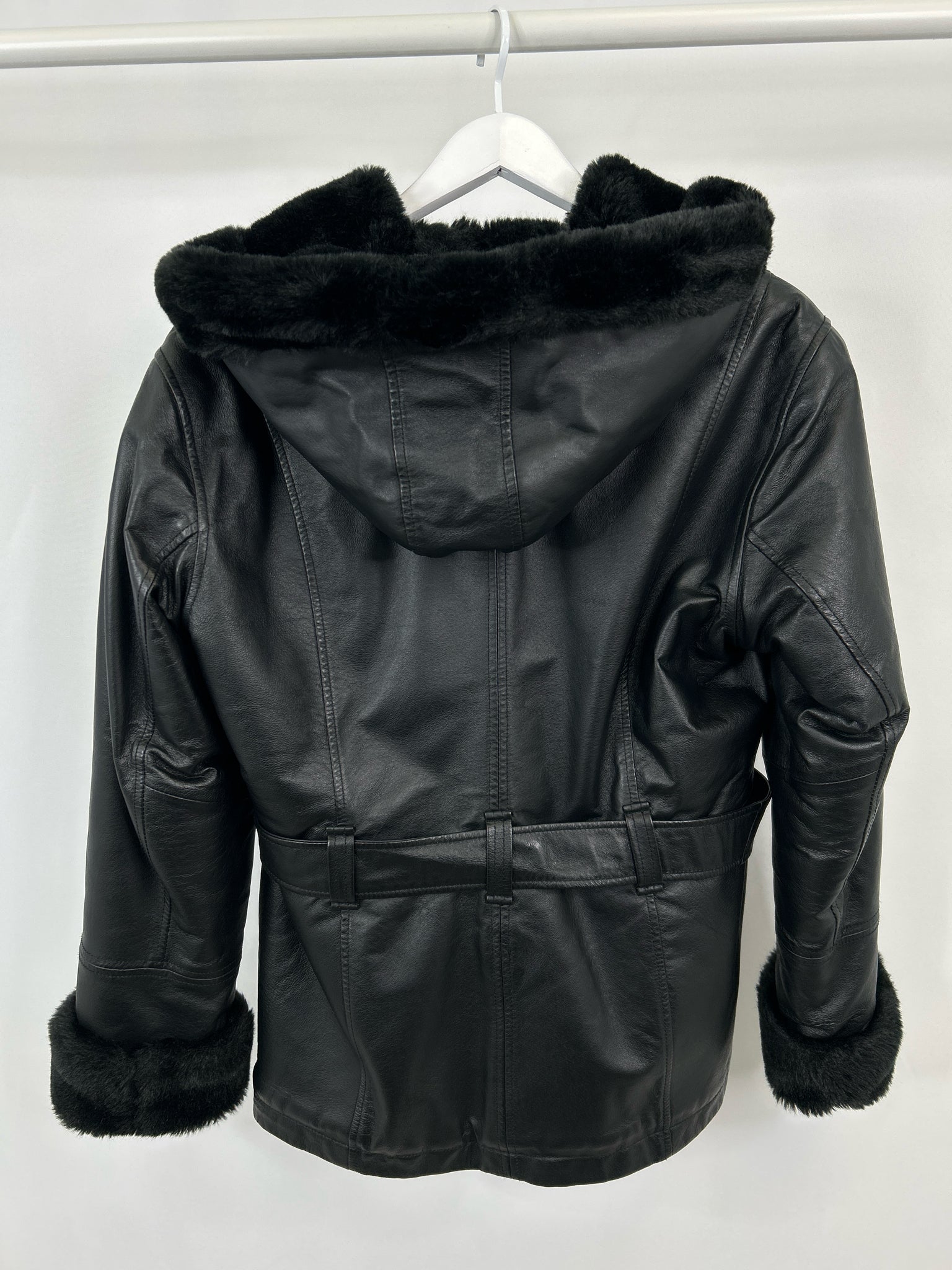 WILSONS LEATHER Size M Black Women Coat