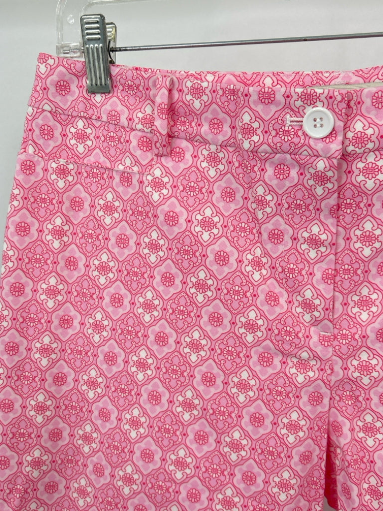 TALBOTS Size 10P Pink Print Pants