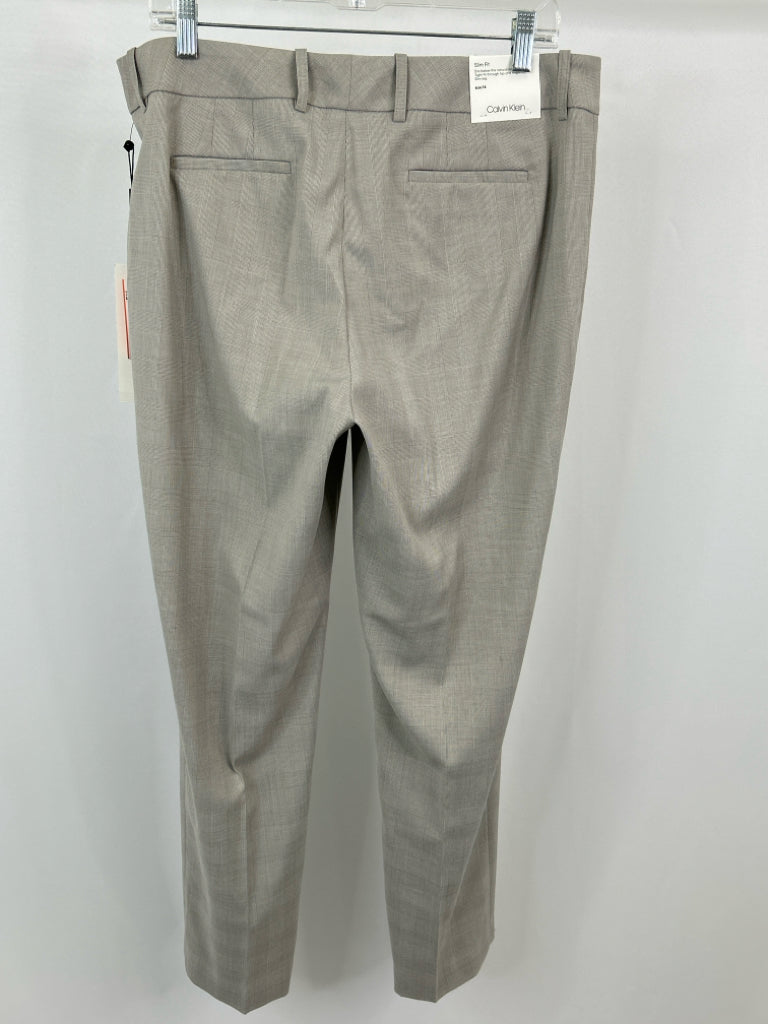 CALVIN KLEIN NWT Women Size 14 GREY PRINT Pants