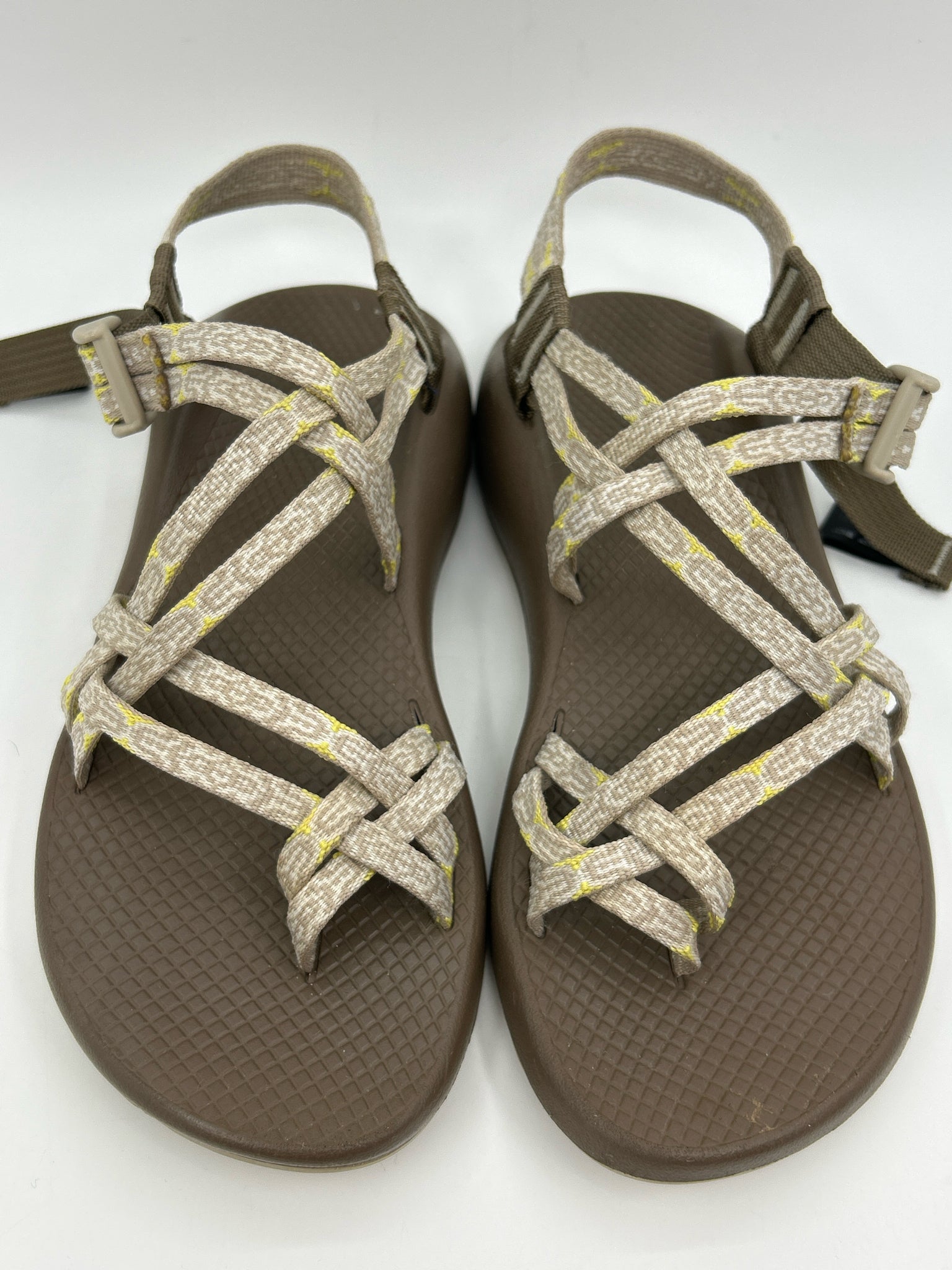 CHACO Size 9 Brown & Yellow Women Sandal