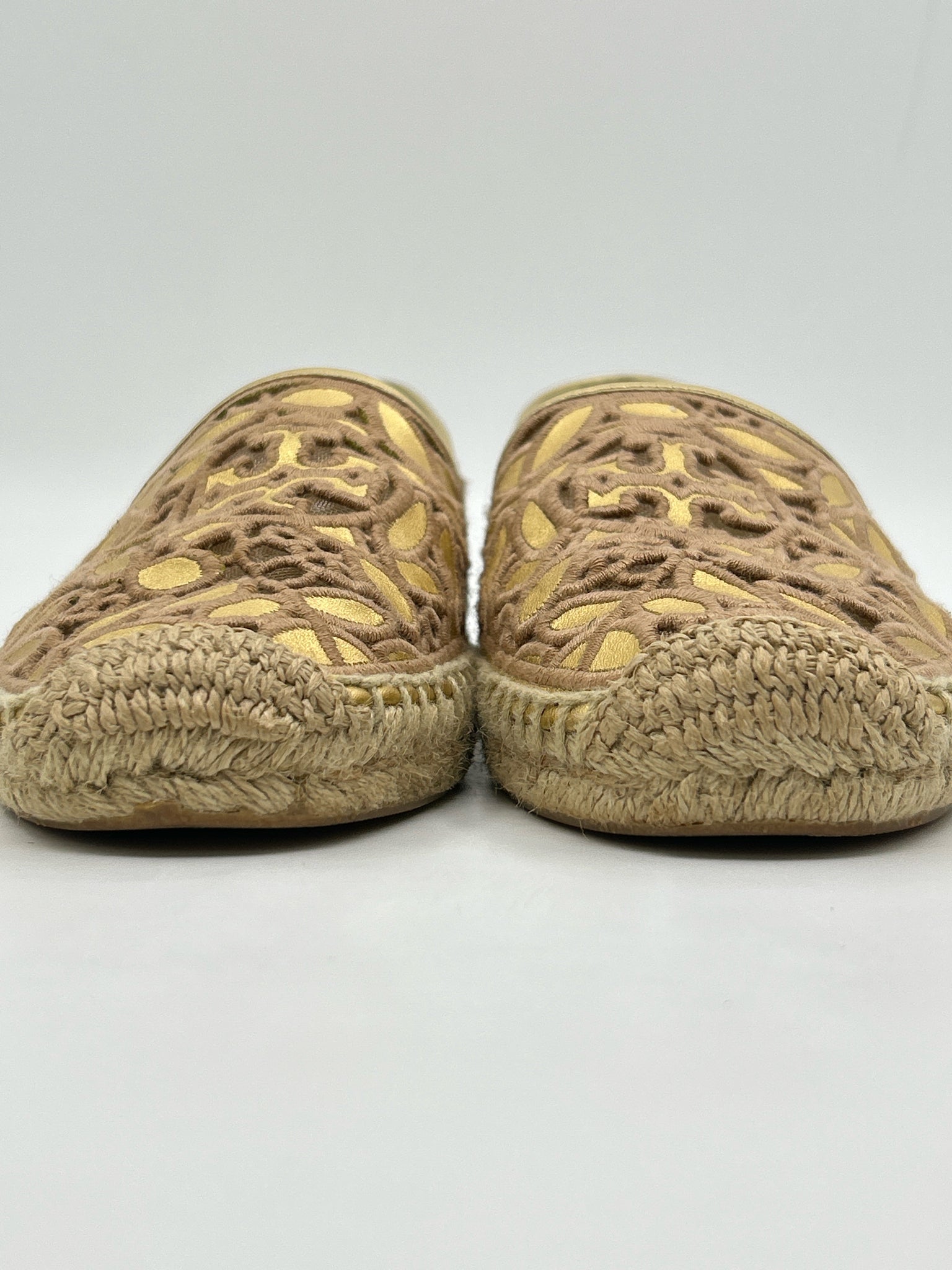 TORY BURCH Size 8 Gold Women Flats
