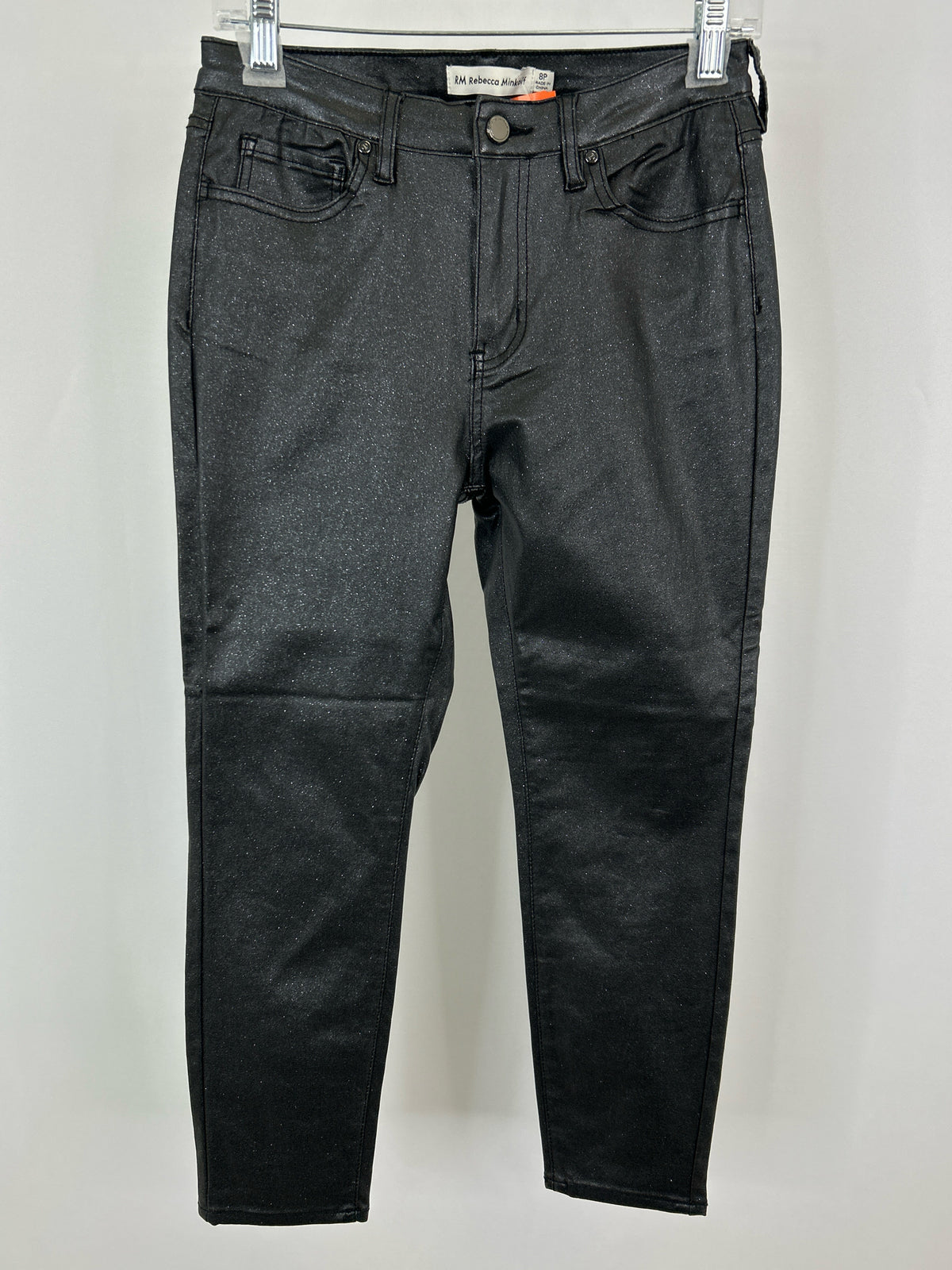 REBECCA MINKOFF Size 8P METALLIC GREY Women Pants