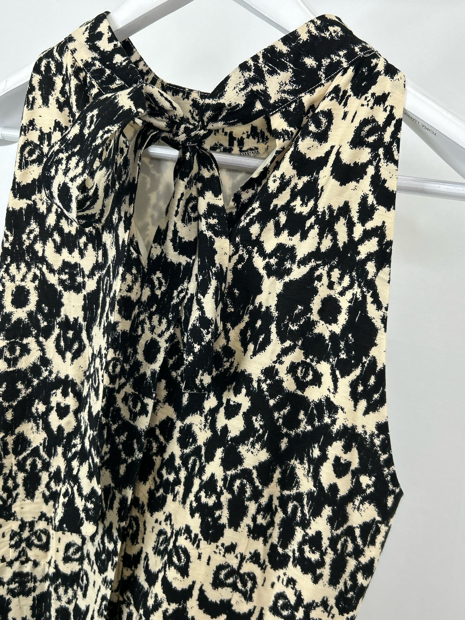 SAM EDELMAN Size 10 BLACK AND BEIGE Women Dress