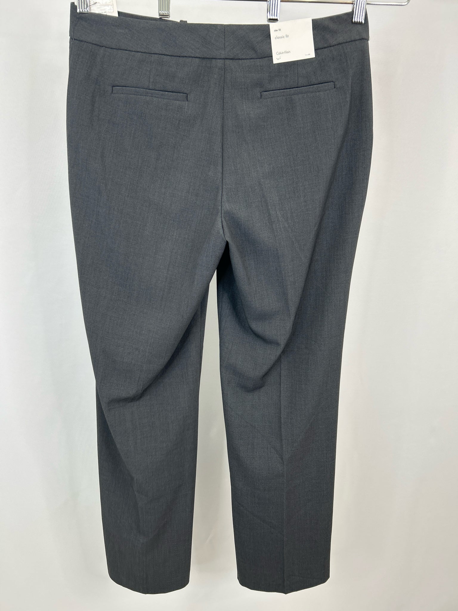 CALVIN KLEIN Size 10 Charcoal Women Pants