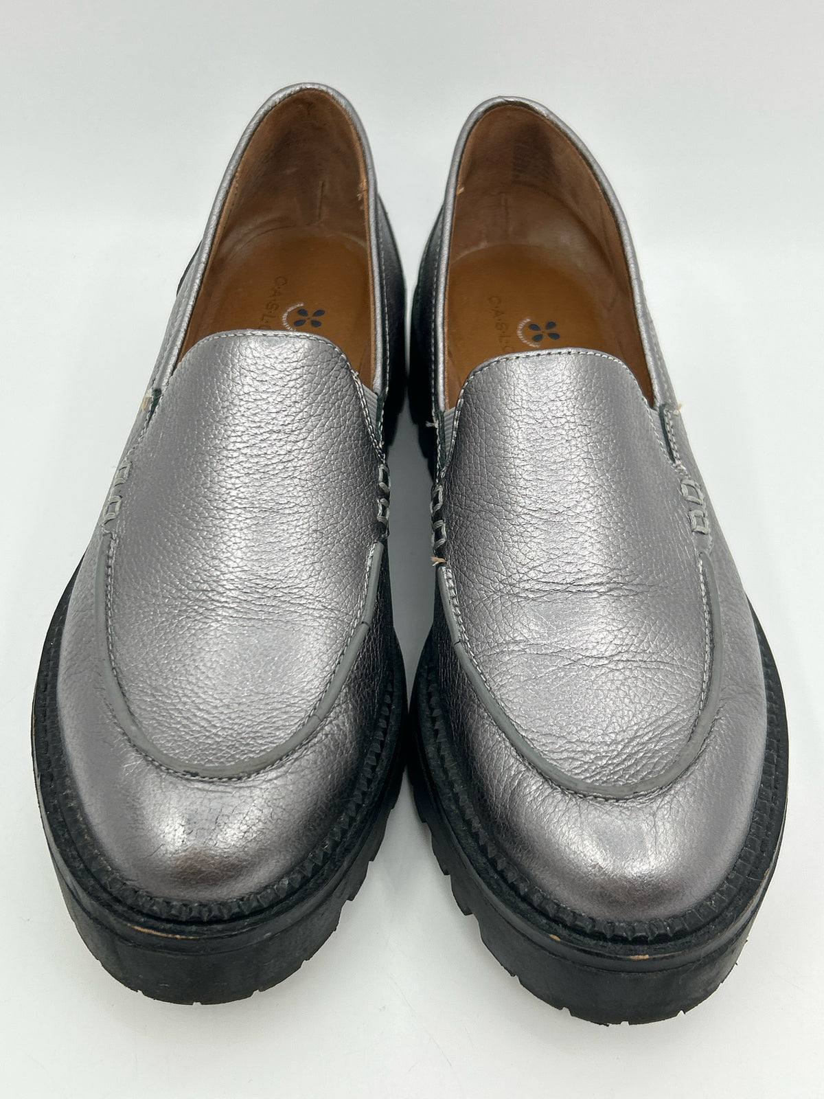 CASLON Size 8M Silver Metallic Women Loafer