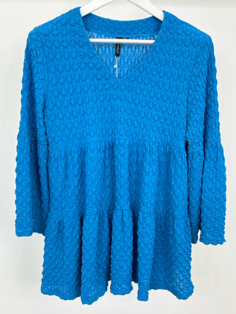 ETHYL Women Size M Teal Tunic NWT